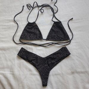 Stone Fox Swim matching bikini set XS